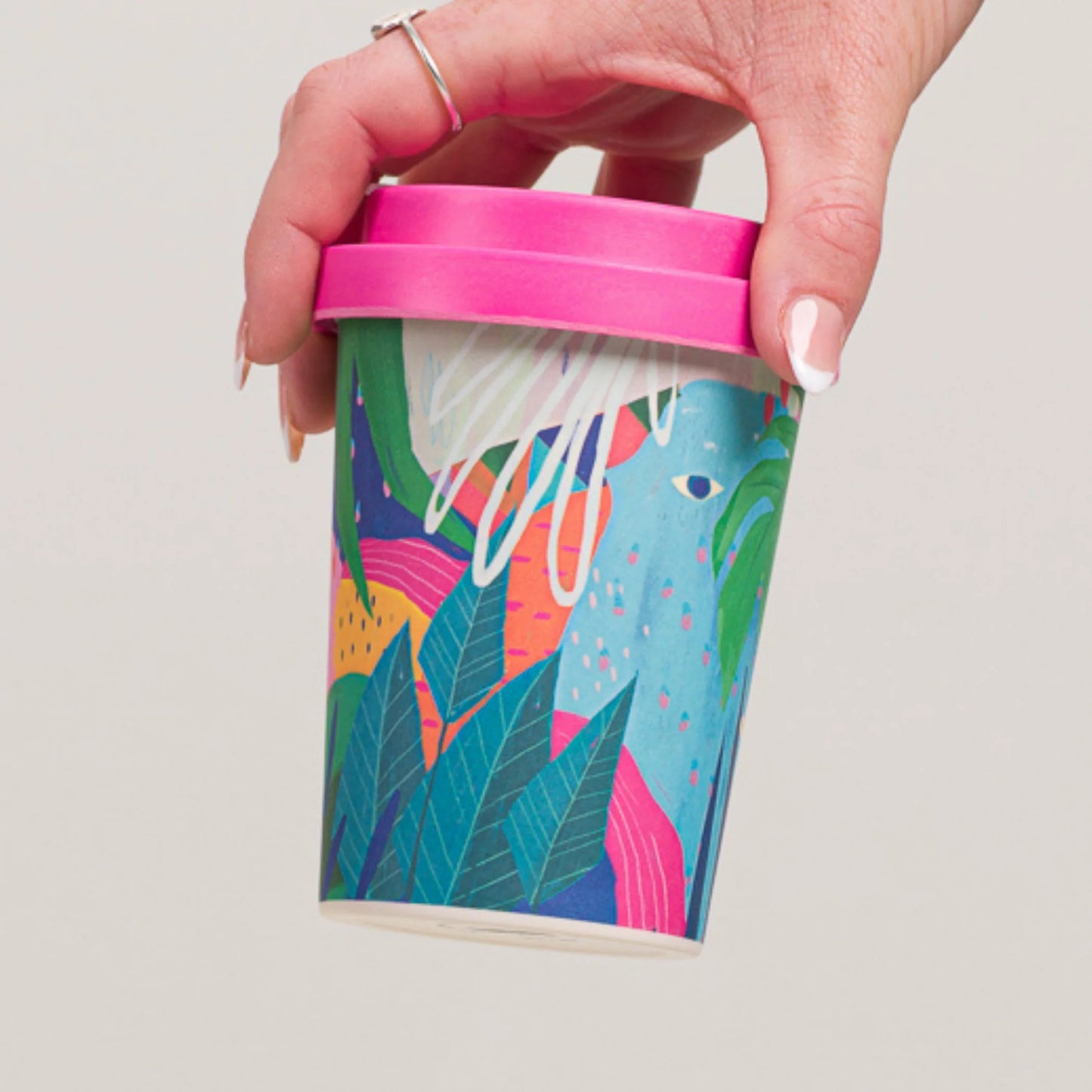 Reusable Coffee Cups - Wonderland *neon pink lid - Mr Bean Cold Brew Coffee