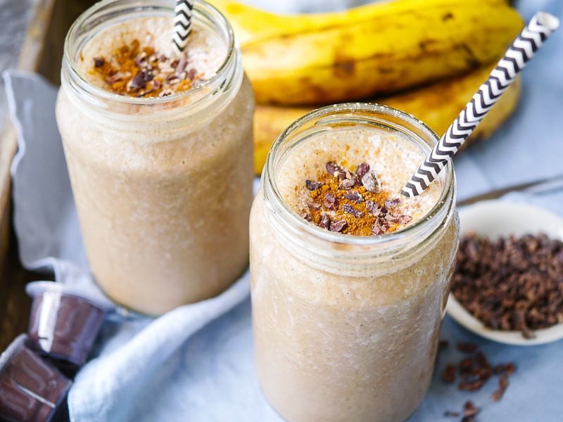 Cold Brew and Maca Banana Smoothie made with Mr Bean Cold Brew Coffee Concentrate
