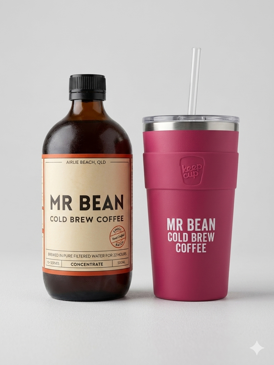 Mr Bean Cold Brew Coffee & KeepCup Blush Thermal Bundle