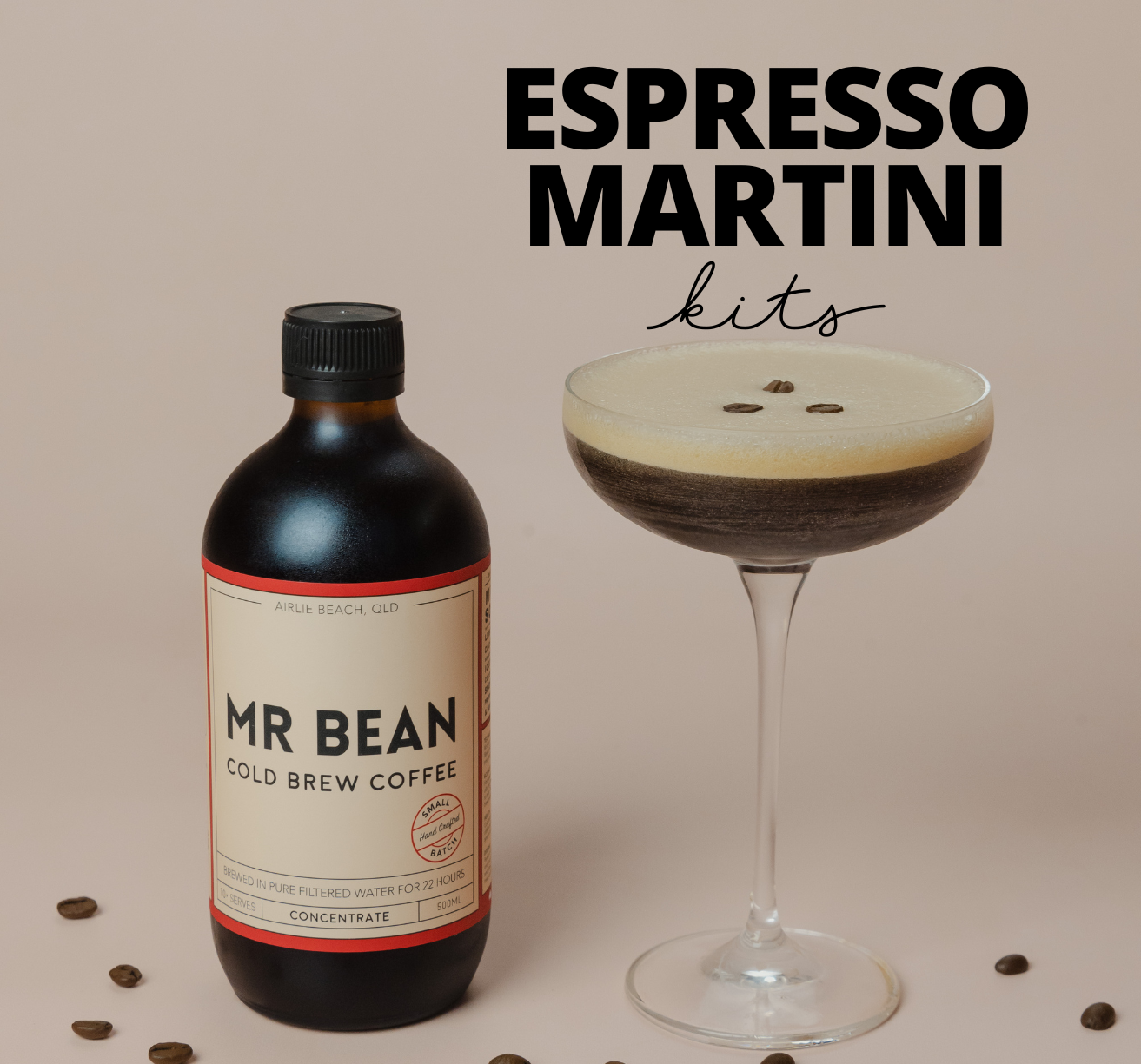 Espresso Martini Cocktail Kit - Mr Bean Cold Brew Coffee