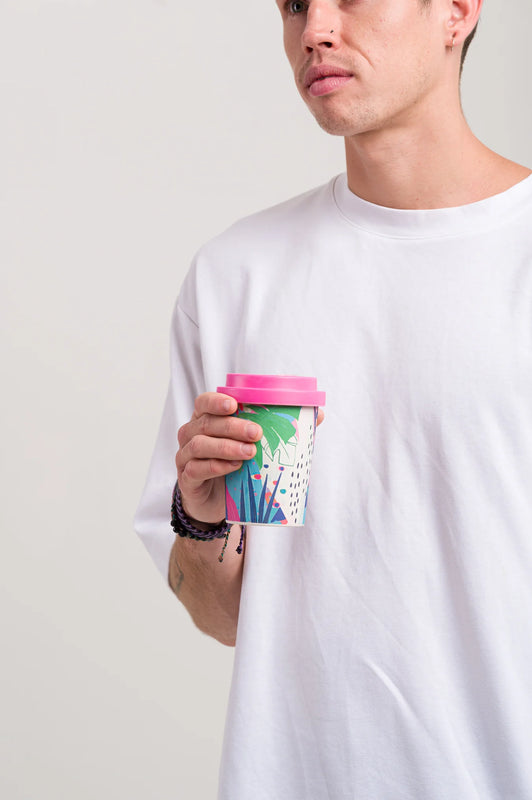 Reusable Coffee Cups - Wonderland *neon pink lid - Mr Bean Cold Brew Coffee